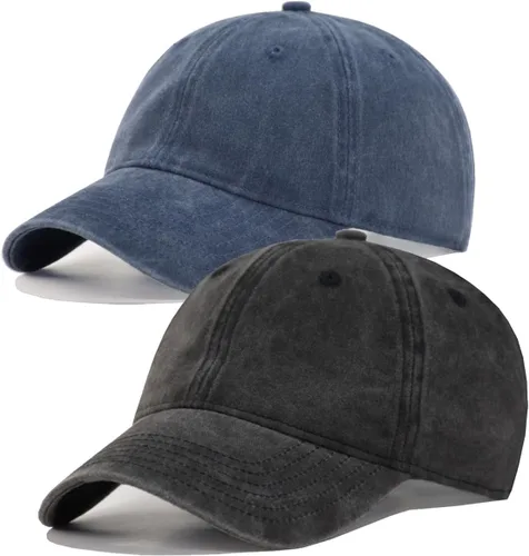 Vista 16 de TSSGBL - Gorras de béisbol ajustables de algodón lavado estilo vintage, sin estructura, de perfil bajo, desgastadas, gorra clásica para papá