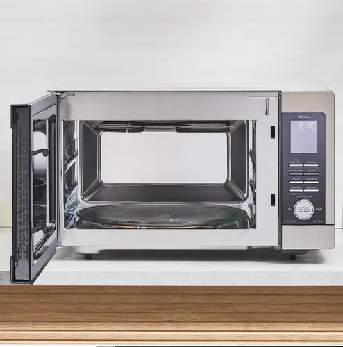 Vista 6 de Panasonic NN-CD66NS 1.3 pies cúbicos HomeMADE - Inversor de encimera para microondas, multihorno, ideal para pizza