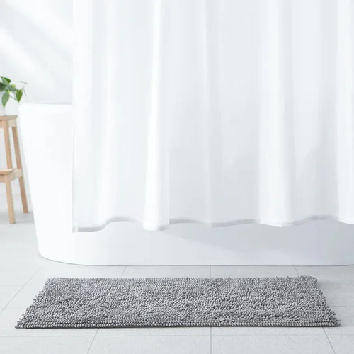 Vista 9 de Amazon Basics - Alfombra antideslizante de microfibra absorbente y mullida para baño, 21" x 34", color lavanda