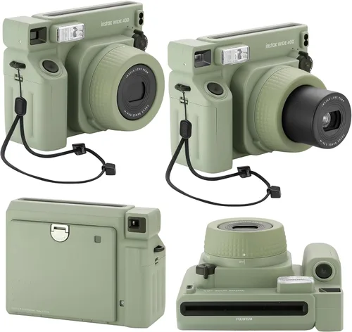 Vista 4 de Cámara instantánea Fujifilm Instax Wide 400 + estuche para cámara + 4 pilas AA + álbum de fotos, lápiz limpiador (20 hojas)