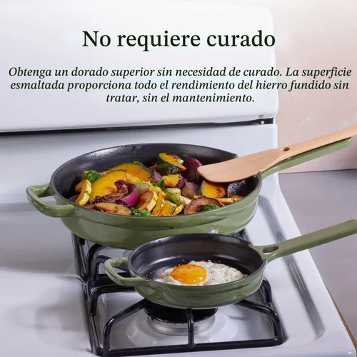 Vista 5 de Our Place Sartén de hierro fundido Always Pan Superficie esmaltada de alta calidad, libre de toxinas, sistema de utensilios de cocina Steam