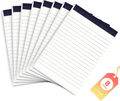 Vista 9 de 6 paquetes de blocs de notas pequeños de repuesto 3 x 5 pulgadas con 30 hojas de papel para notas en cada bloc Mini blocs de bolsillo de repuesto