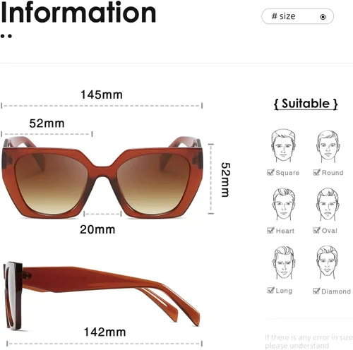 Vista 3 de kimorn Gafas de sol para mujeres y hombres de moda retro gafas de sol de moda K1354