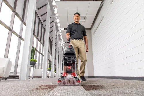 Vista 5 de Hoover Extractor de manchas PowerScrub XL comercial, máquina limpiadora de alfombras, champú vertical, removedor de manchas de grado comercial