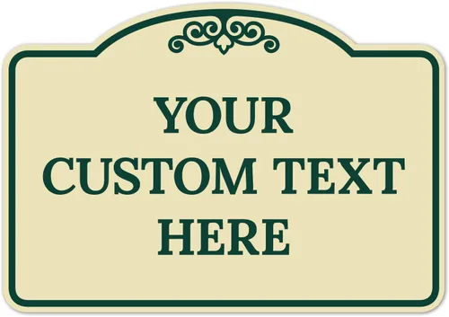 Vista 53 de Letrero decorativo personalizado, letrero de metal personalizado para negocios, entrada, hogar, Airbnb, placa de puerta de oficina, fondo negro, 8 x