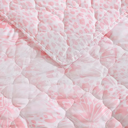 Vista 6 de Betsey Johnson - Juego de edredón individual con funda, juego de ropa de cama reversible