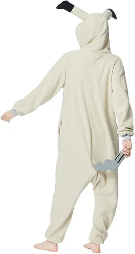 Vista 2 de OGU' DEAL Mimikyu - Disfraz de cosplay para adultos, pijama de una sola pieza para hombres y mujeres, cierre de cremallera