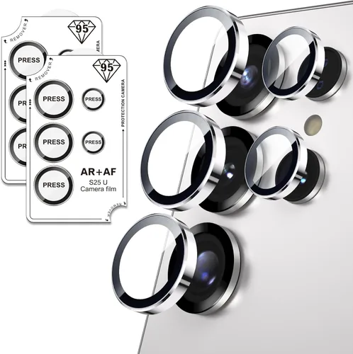 Vista 33 de Protector de lente de cámara para Samsung Galaxy S22 Ultra, protectores de lente individuales con marco de alineación, funda protectora de pantalla