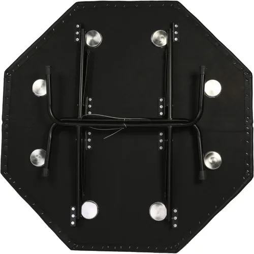 Vista 6 de LUCKYERMORE Mesa de póquer plegable 500 fichas de póquer Set 8 jugadores Layout Poker Mats con bolsa de transporte