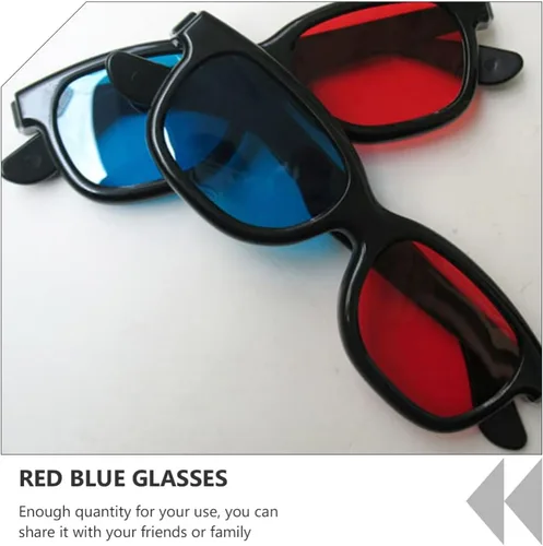 Vista 8 de Proyector 3D rojo, 20 unidades, 3 marcos, gafas de estilo 3D para juegos de películas en 3D, lentes de visualización 3D, computadoras portátiles