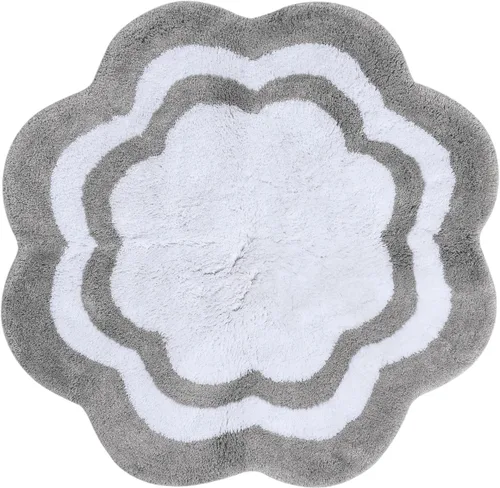 Vista 7 de Sherry Kline Alfombra de baño con diseño de pétalos, absorbente de agua, hecha a mano, lavable a máquina, tapete de baño para decoración, tapete Aloe