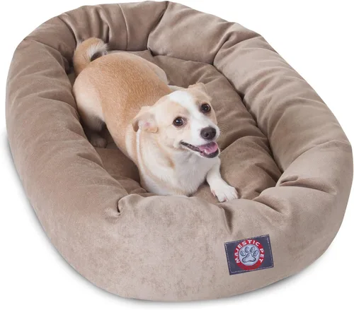 Vista 38 de Majestic Pet Villa - Cama para perros de espuma viscoelástica triturada de 32 pulgadas para perros de tamaño mediano, 32 x 23 x 7 pulgadas, cama
