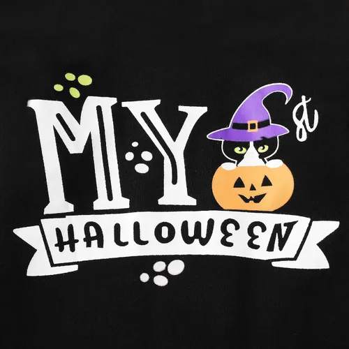 Vista 5 de URMAGIC Baby Girls My 1st Halloween Outfits Costumes Tutu Skirt Sets Pumpkin Ghost Outfits Newborn Romper Tulle Skirt