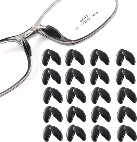Vista 9 de 10 pares de almohadillas adhesivas para la nariz, en forma de guisante, silicona suave, almohadillas adhesivas para la nariz para lentes, anteojos