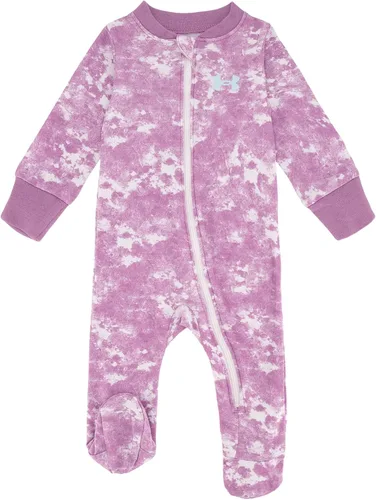 Vista 2 de Under Armour Enterizo para bebé niña, cierre con cremallera, logotipo y diseños impresos