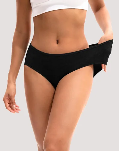 Vista 2 de INNERSY - Ropa interior de mujer de algodón estilo hipster, tallas regular y extra grande, paquete de 6 unidades Resplandor