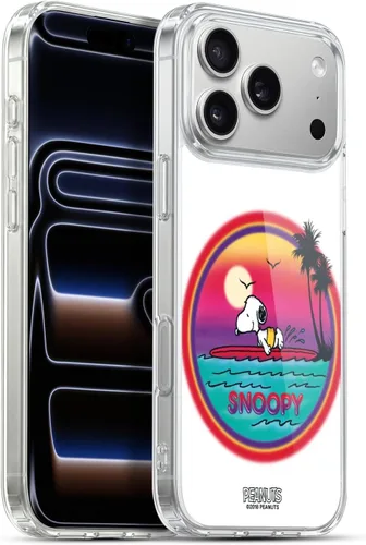 Vista 82 de Head Case Designs Funda de gel con licencia oficial de Peanuts Beach Surf Snoopy Boardwalk Airbrush [protección de grado militar] compatible