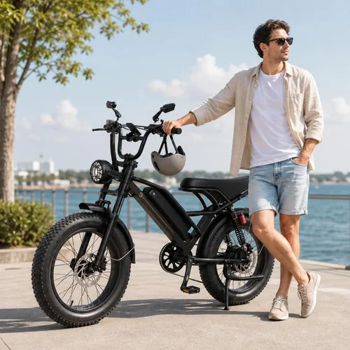 Vista 10 de Jasion YR20Pro Electric Bike,3000W Peak,Max 90 Miles & 38MPH,5 Riding Modes Set-2 Blanco
