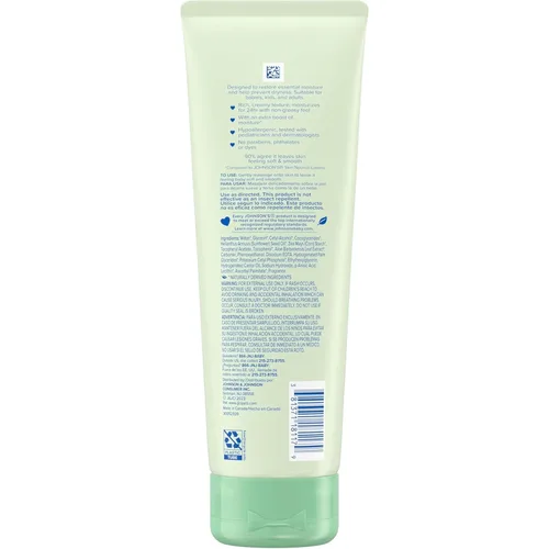 Vista 6 de JOHNSON'S - Aceite cremoso de aloe y vitamina E para bebés, 8 fl oz.