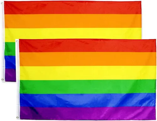 Vista 9 de Flaglink Bandera del Orgullo de Filadelfia de 3 x 5 pies – Bandera de arco iris del orgullo gay de Filadelfi