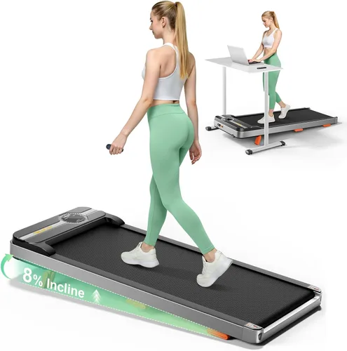 Vista 8 de TREAFLOW Walking Pad Treadmill, Under Desk Treadmills for Home