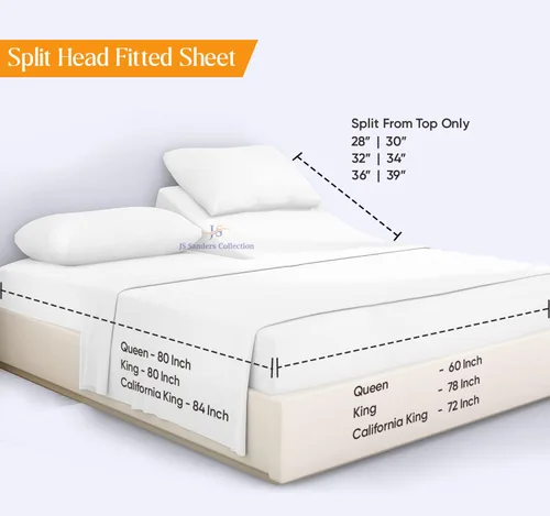 Vista 6 de Flex Head - Protector de colchón impermeable tamaño Queen para camas ajustables con números de sueño, 100% algodón de rizo, estilo ajustado de 34