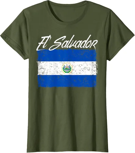 Vista 78 de Camiseta Salvadoreña Bandera El Salvador