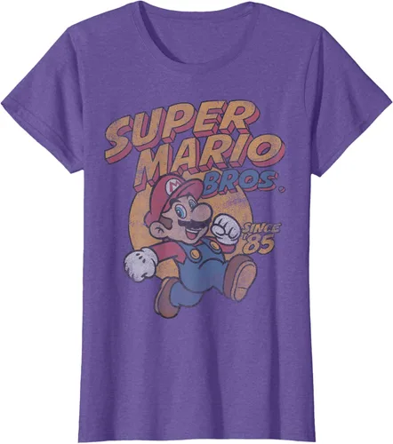 Vista 19 de Super Mario Bros. Desde '85 Camiseta Vintage con Póster' Negro