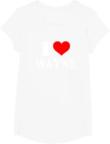 Vista 58 de Wayne - Camiseta I Heart Wayne - I Love Wayne, Negro, S
