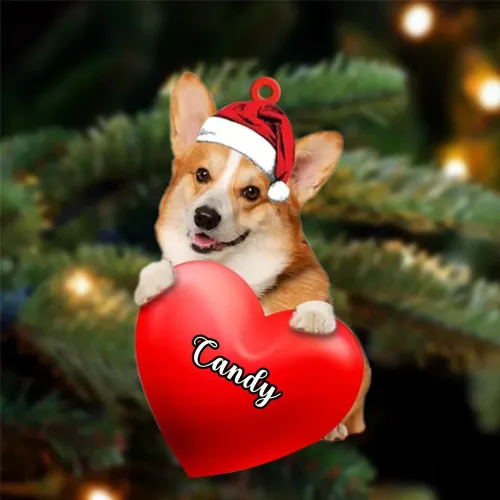 Vista 159 de Adornos de Navidad personalizados para perros, nombre personalizado, adorno de Malamute de Alaska, adornos acrílicos, regalos de Navidad, amantes