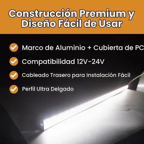 Vista 5 de 12V-24V Amplio rango de voltaje de aluminio rígido DC 12 voltios a 24 voltios iluminación LED 11.8 "barra de luz LED tira de lámpara debajo