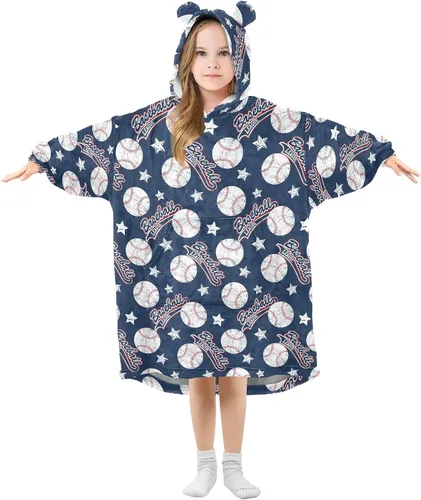 Vista 31 de Mantas para niños, súper suaves, cálidas, acogedoras, de gran tamaño, con bolsillo, regalos de 3 a 14 años para niños y niñas y adolescentes