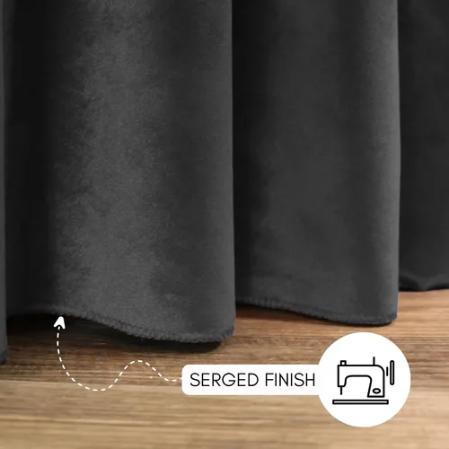 Vista 5 de YOUR CHAIR COVERS - Mantel redondo de terciopelo de 120 pulgadas - Mantel de lino negro para mesas redondas estándar