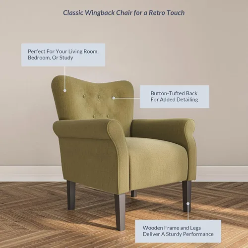 Vista 5 de Belleze Accent Chair - Silla