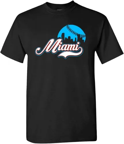 Vista 11 de Xtreme Apparrel Cityscape Skyline - Camiseta para hombre para fanáticos del béisbol