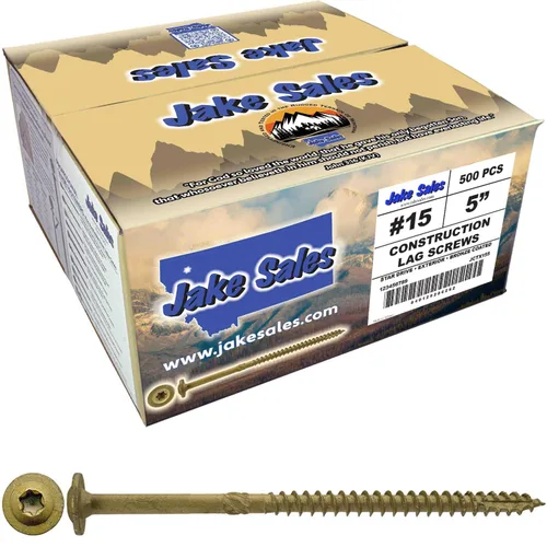Vista 10 de Tornillo de retraso de construcción #15 x 2 - Tornillo de retraso estructural de alta resistencia Torx/Star Drive - Compatible con ACQ - Cabezal