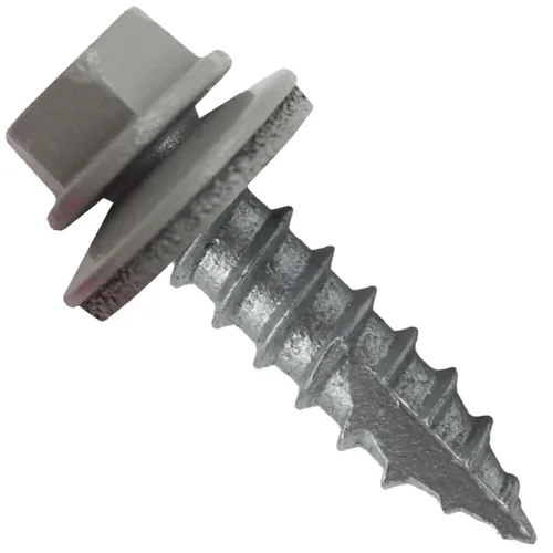 Vista 19 de HERR #14 CHARCOAL Tornillo de techo de chapa metálica de cabeza hexagonal: 250 tornillos x 1