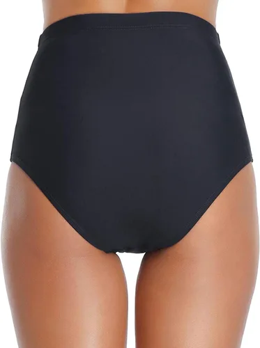 Vista 5 de Tempt Me Pantalones de bikini retro de cintura alta para mujer, con control de abdomen