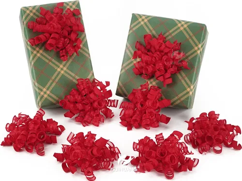 Vista 14 de HUIHUANG Lazos azules para envolver regalos, lazos de regalo azul bebé, 5 pulgadas x 8 unidades, lazo rizado autoadhesivo para regalos, bolsa