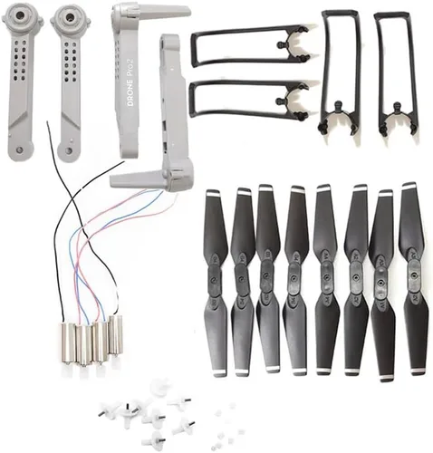 Vista 2 de Para E99 pro2 4K Cámara RC Drone Quadcopter E99 Pro Brazo Motor Engranajes Guardia Hélices Piezas Accesorios (Color : Borgoña)