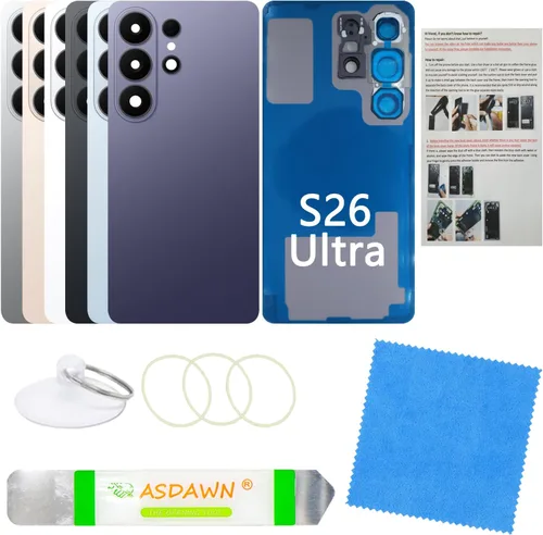 Vista 101 de Para Galaxy S9 Plus SM-G965 All Carriers Cubierta de repuesto de cristal Azul coral