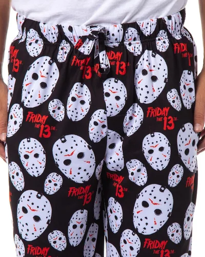 Vista 3 de Friday The 13th - Pantalones de pijama para dormir con máscara de Jason Voorhees para hombre