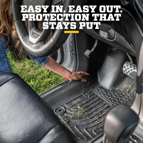 Vista 9 de Husky Liners Alfombrillas Weatherbeater Compatible con Chevrolet Silverado y GMC Sierra 1500 2019-2026, Nuevo Cuerpo y Silverado/Sierra 2022-2026