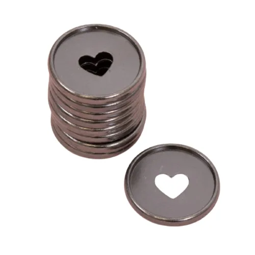 Vista 19 de Craftelier - Anillos de Disco M Metálicos con Corte de Troquel en Forma de Corazón para Encuadernación de Scrapbooking para Planners, Agendas