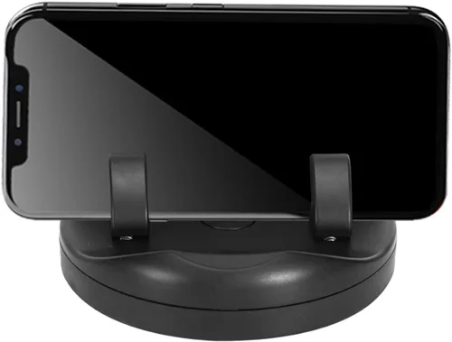 Vista 7 de Soporte para teléfono de coche, soporte giratorio ajustable de 360° para salpicadero con placa de estacionamiento, soporte autoadhesivo