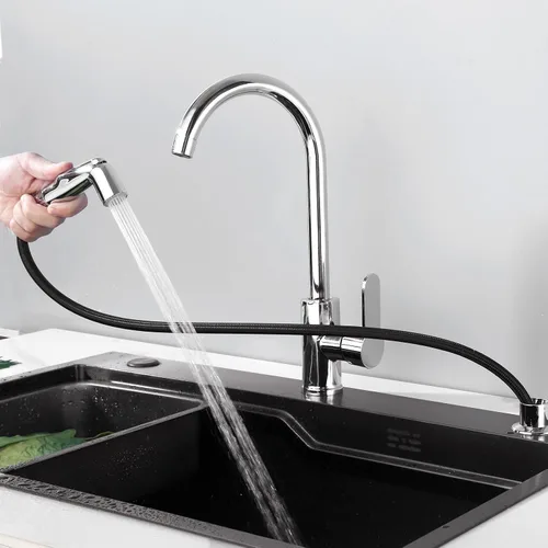 Vista 6 de Pulverizador de fregadero de repuesto para rociador lateral de cocina cromado universal Moen, para uso con grifos de fregadero de cocina, cromado