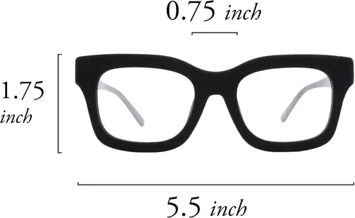 Vista 4 de Gafas de lectura hipoalergénicas con borde de terciopelo