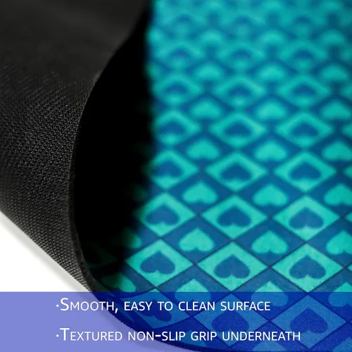 Vista 6 de Trademark Innovations Texas Holdem Poker Mat Poker - Cubierta de mesa de fieltro plegable con bolsa de mano