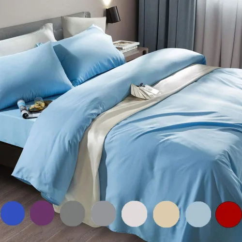 Vista 10 de SONORO KATE Juego de sábanas de cama de microfibra súper suave de 1800 hilos, sábanas egipcias de lujo que se ajustan a colchones de bolsillo Beige