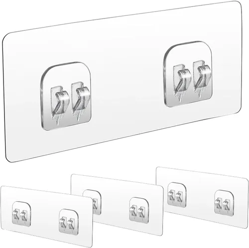 Vista 8 de Repuestos adhesivos para estantes de ducha, 4 piezas, almohadillas